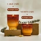 M&SENSE 16.6oz Natural Soy Large Jar Candle with Wooden Wick | Caramel Pumpkin Latte Scent | 95-Hour Burn & Long-Lasting Burn | Housewarming Gift for Men and Women