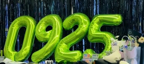 Light Green Helium Number Balloon 40 Inch, Giant Foil Light Green Number 0 Birthday Balloons, Large Numbers 10 20 30 40 50 60 70 80 90 100 2026, Party Celebration Supplies Decorations
