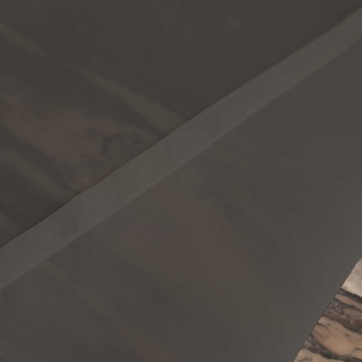 Window Dark Gray Sheer Curtains 108 Inches Long 2 Panels Sheer Curtain Basic Rod Pocket Panel for Bedroom Children Living Room Yard Kitchen (Dark Gray, 52" W x 108" L | 2 pcs)