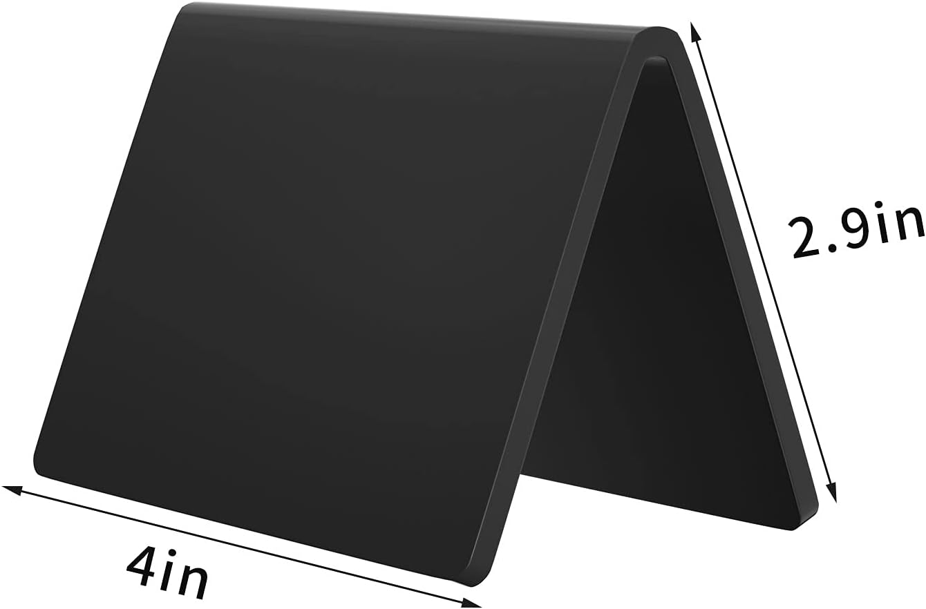 20 Pack Acrylic Mini Chalkboard Sign, AITEE Black Mini Tabletop Chalkboard Signs, Small Tent Chalkboards Blackboard for Weddings, Birthday Parties, Message Board Signs, Buffet, Bakery and Retail Label