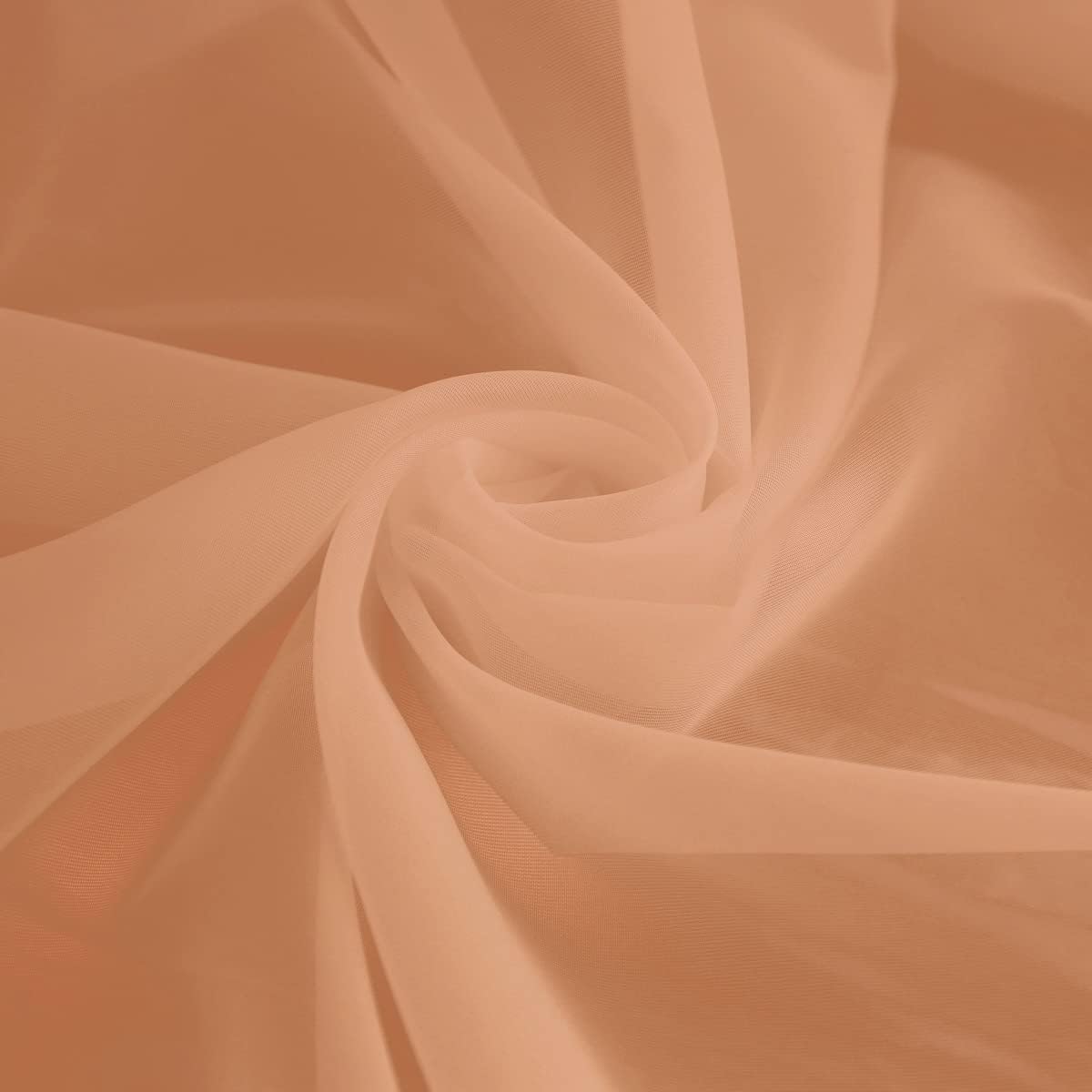 Window Brown Sheer Curtains 120 Inches Long 2 Panels Sheer Curtain Basic Rod Pocket Panel for Bedroom Children Living Room Yard Kitchen (Brown, 52" W x 120" L | 2 pcs)