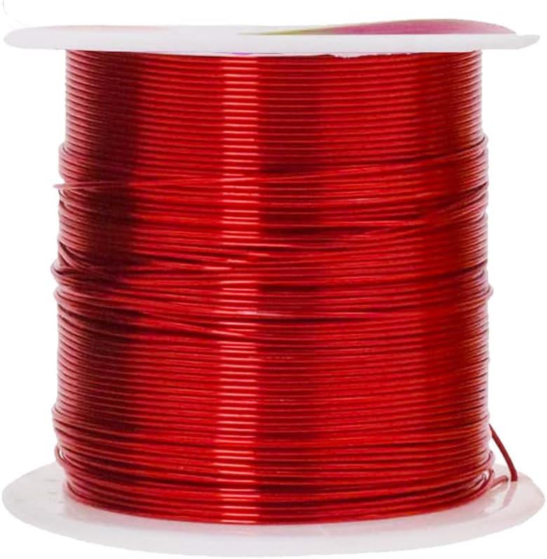 Mandala Crafts 22 Gauge Anodized Aluminum Craft Wire for Jewelry Making - 450 FT Colored Flexible Silver Black Gold Purple Red Kelly Green Wire - Bendable for Bonsai Armature Crafting Sculpting