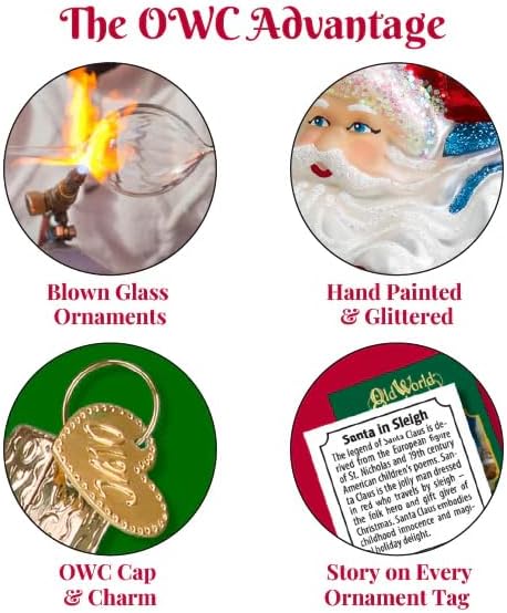 Old World Christmas Glass Blown Ornament Divinity (10228)