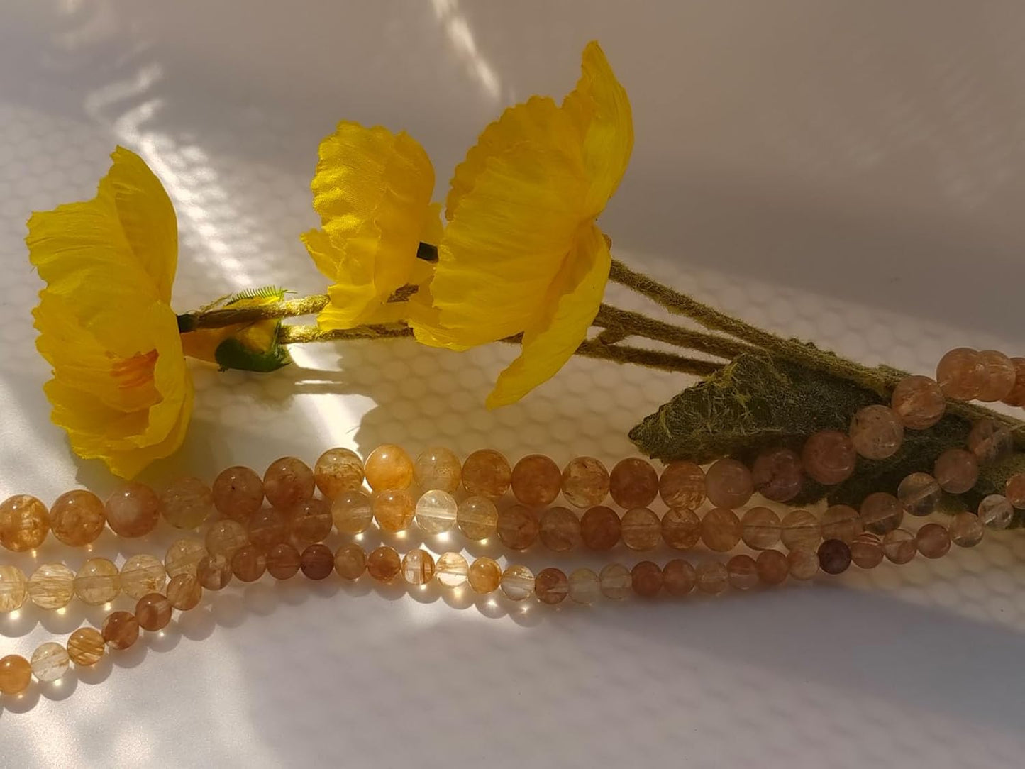 Stone Beads 8mm 100pcs Tea Watermelon Quartz Beads Round Loose Gemstones Beads for Bracelet Necklace Jewelry Making (8mm, 60823 Tea Watermelon Quartz)