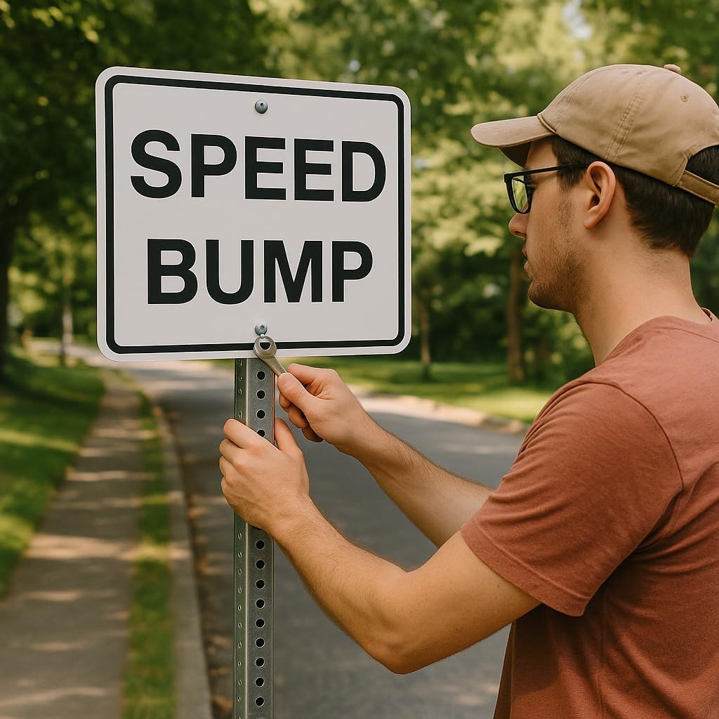 Custom Signs Outdoor Metal for Home Office Business, Personalized, Door, Porch, Delivery, Man Cave, Shop, Garage, Street. For Outside or Inside Use. Our Metal Signs Are UV Printed Solid Aluminum (Border, 10x7 inches)