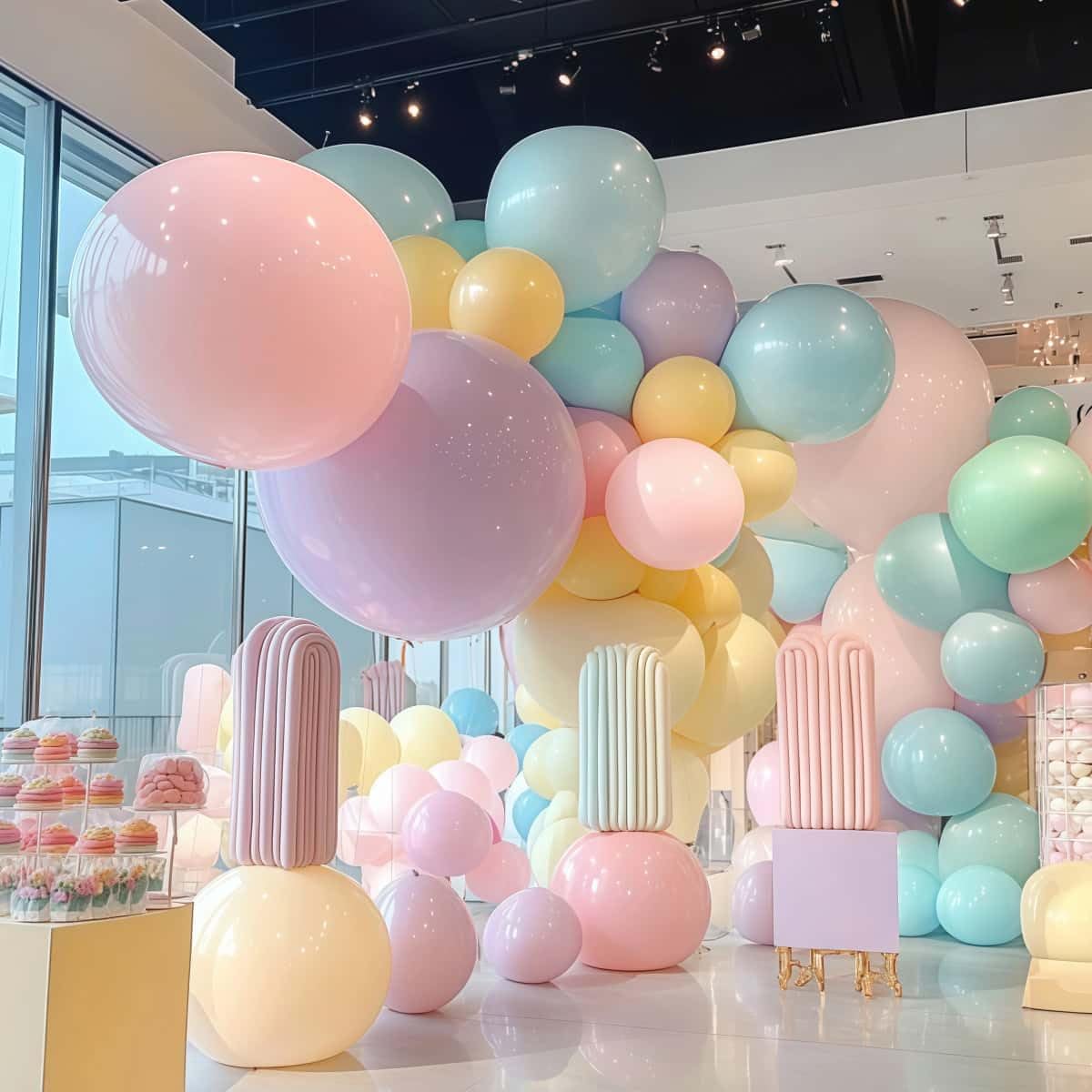 32 Pack Pastel Balloons 36 inch Multicolor Macaron Balloon for Valentine's Day Girls Birthday Baby Shower Easter Party Decoration