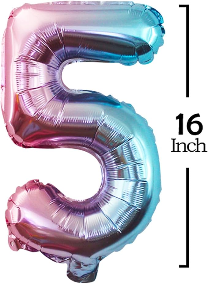 GOER 2025 Foil Number Balloons for 2025 New Year Eve Festival Party Supplies Graduation Decorations (Multicolour,16 Inch)