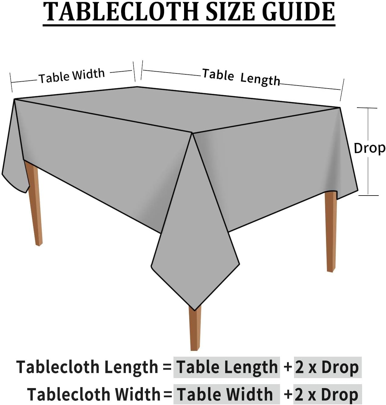 Smiry Rectangle Table Cloth, Waterproof Heavy Duty Vinyl Tablecloths, Wipeable Washable Table Cover for Kitchen and Dining Room (Brown, 70" X 90")