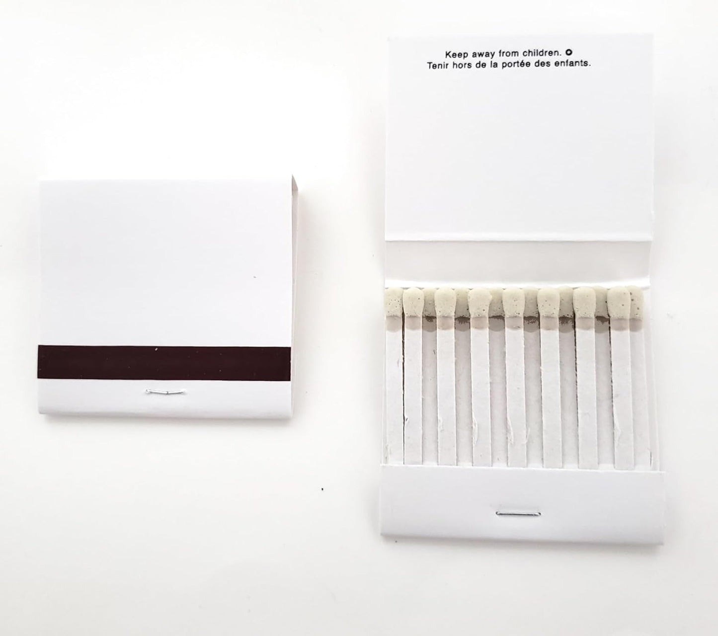 50 Personalized White Jacket Match Books Matches 30 Strike Matchbooks