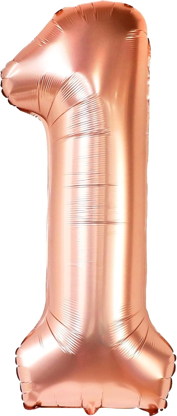 KatchOn, Rose Gold 1 Balloons for 1st Birthday - 40 Inch | Peach Number 1 Balloon, One Sweet peach Birthday Decorations | Peach One Balloon | 1 balloon Number, Rose Gold 1st Anniversary Decorations