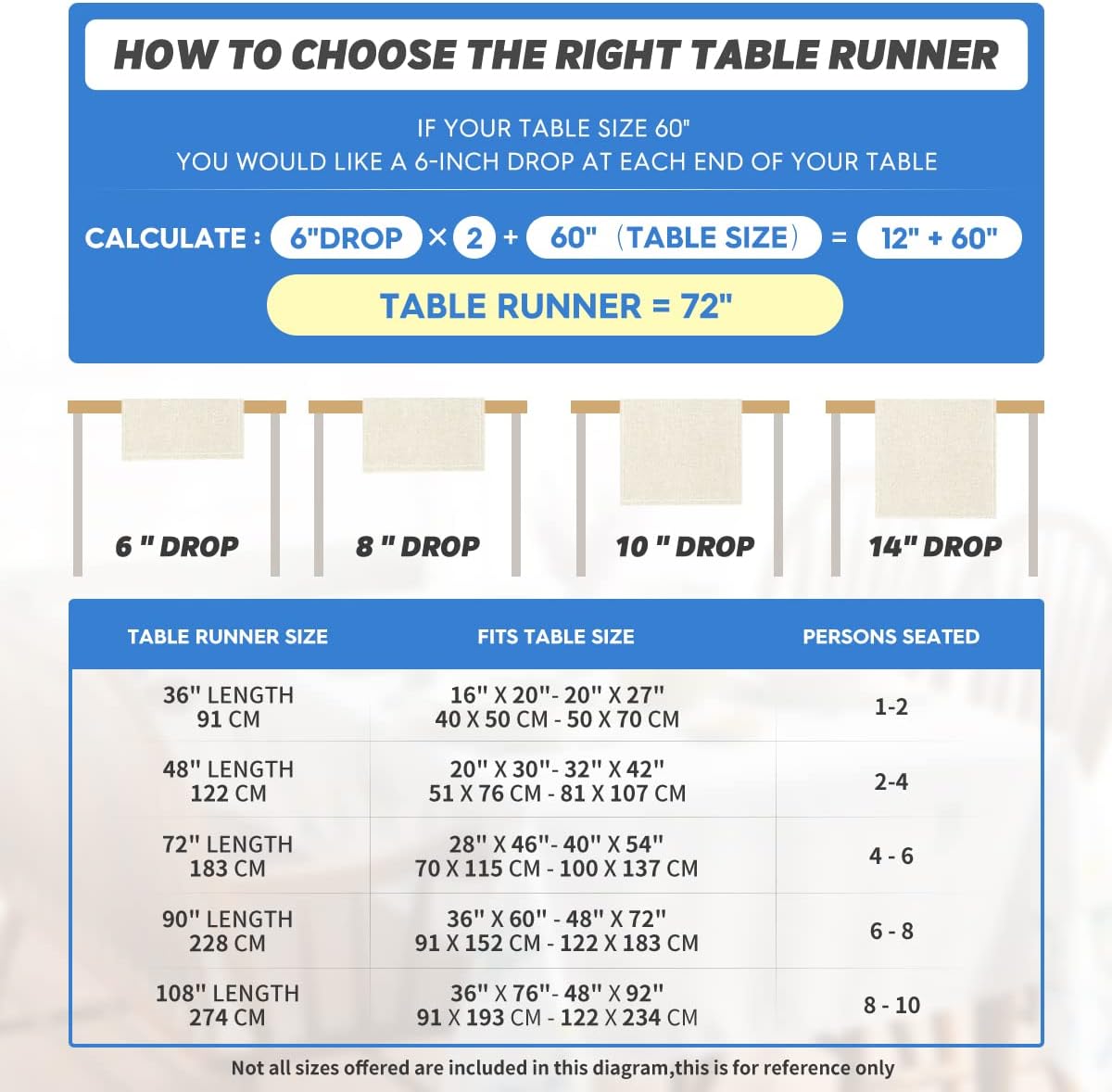 Artoid Mode Floral Leaves Fall Table Runner, Wild Flowers and Grasses Seasonal Autumn Kitchen Dining Table Decoration for Home Party Decor 13x108 Inch