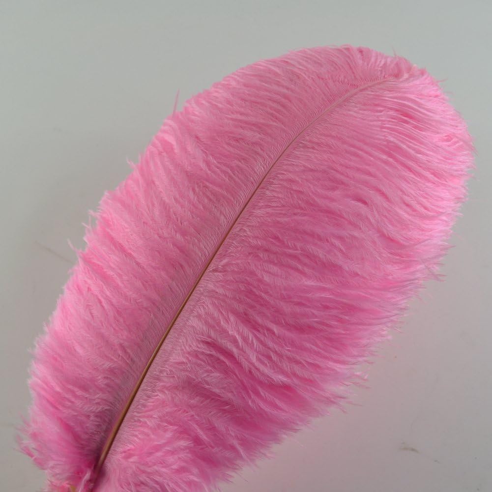 KOLIGHT® 40pcs 12''~14''(30~35cm) Natural Ostrich Feathers for DIY Home Wedding Party Office Decoration (Pink)