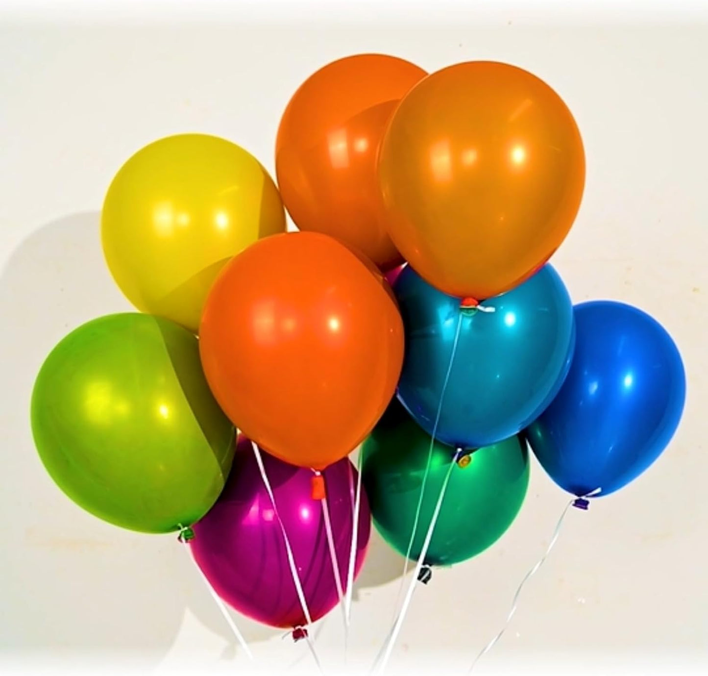 Chrome Yellow Balloons, 50 PCS 10 Inch Double-Layered Metallic Yellow Balloons, Shiny Thick Chrome Metallic Latex Helium Balloon for Birthday Wedding Graduation Party Decoration Supplies