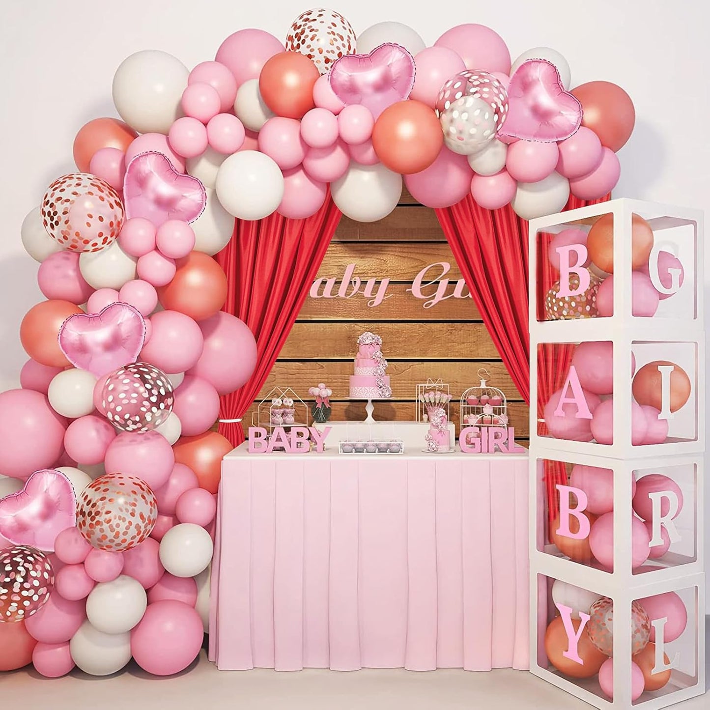 DWCN 10x7 FT Red Backdrop Curtains for Parties, Photography Backdrop Drapes with Rod Pockets for Wedding Decorations Stage Birthday Family Gatherings, 2 Panels 5ft x 7ft