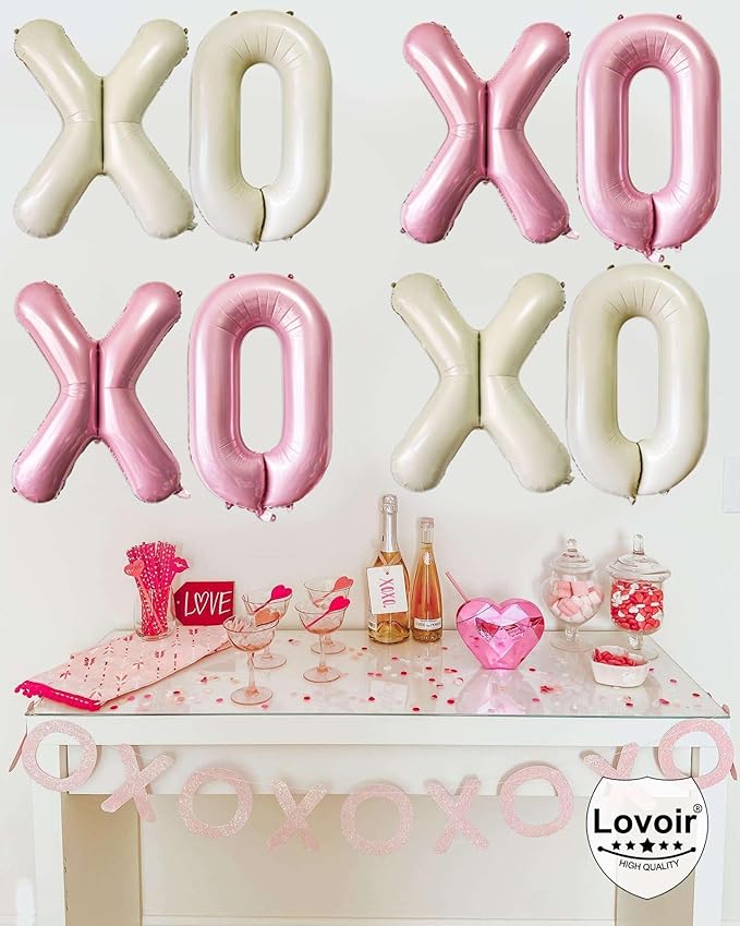 Pink Letter O Balloons, 40 Inch Pastel Pink Letter Balloons O Foil Mylar Helium Pink Letter Balloons for Birthday Party Supplies Anniversary Event Celebration Decorations Alphabet Pink O