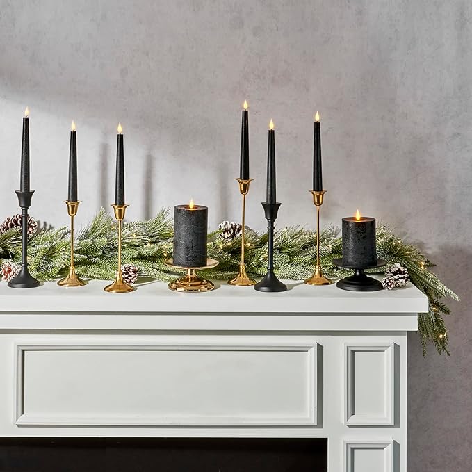 LampLust Garland with Lights Battery Operated, 6 Ft Frosted Garland with Pine Branches, 100 LED Lights with Timer, Spring Greenery for Mantle All Year Round, Dining Table Centerpiece Decor