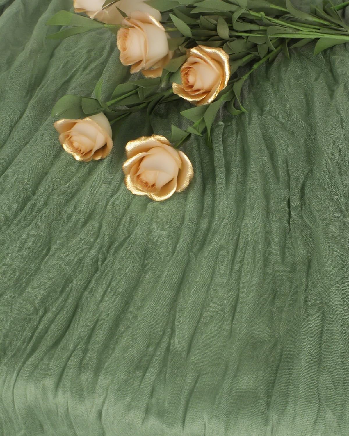 Sage Green Cheesecloth Table Runner 120 Inch, Boho Rustic Gauze 10 FT, Summer Cheese Cloth Runner for Wedding, Baby Bridal Shower, Party, Farmhouse Centerpiece Home Decorations