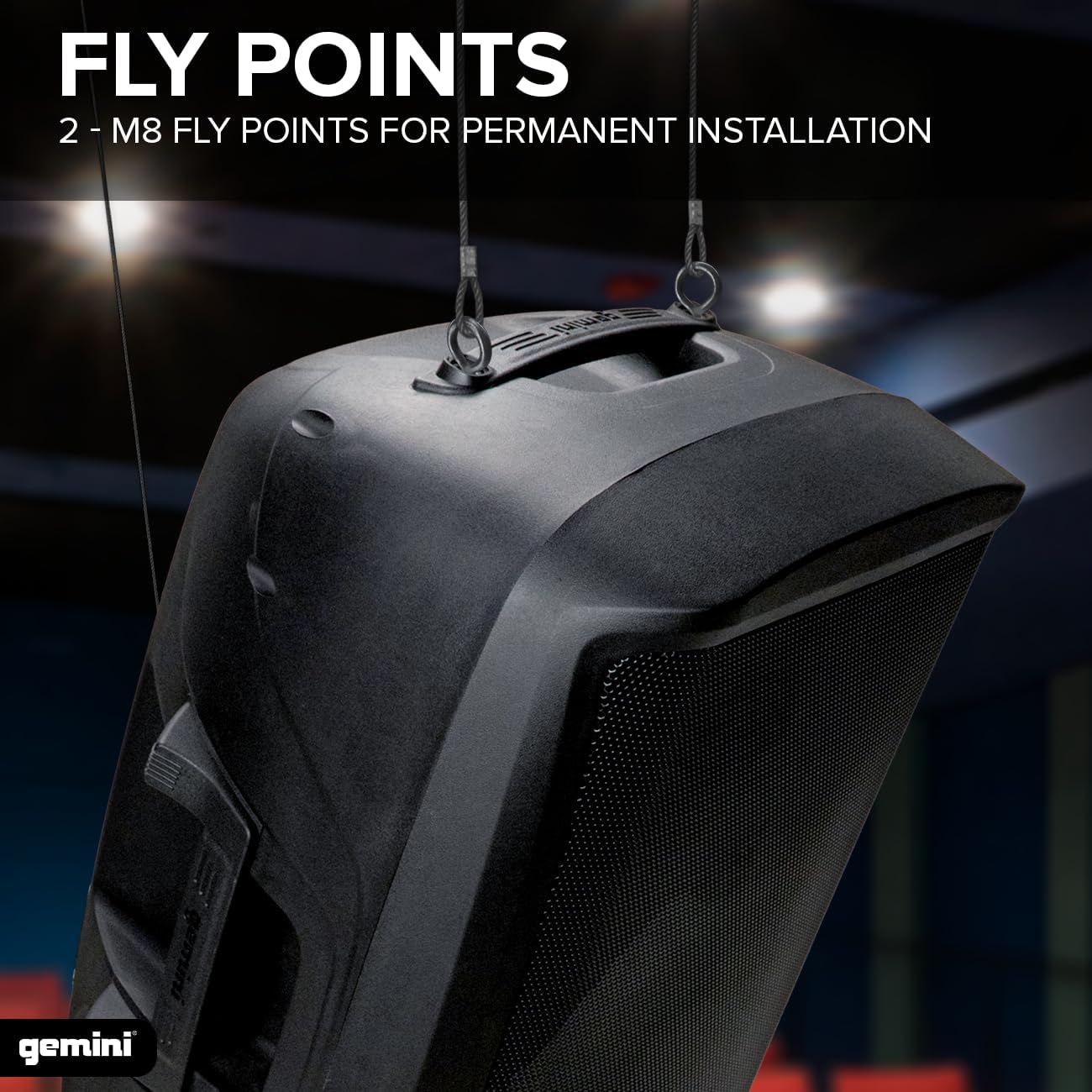 Gemini 12” 1500W Bluetooth PA Speaker with TWS Link, USB/SD/FM, Mic & Guitar Inputs, XLR/RCA/AUX, EQ Control, Portable DJ Audio System for Events, Gigs & Performances (AS-2112BT)