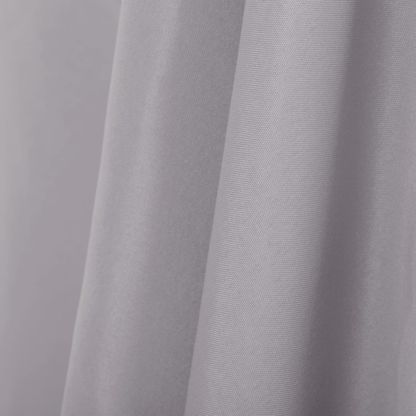 Ascoza 2pack 60x120 Inch Silver Rectangular Tablecloth 6 Feet Table Cloth in Polyester Fabric for Wedding/Banquet/Restaurant/Parties