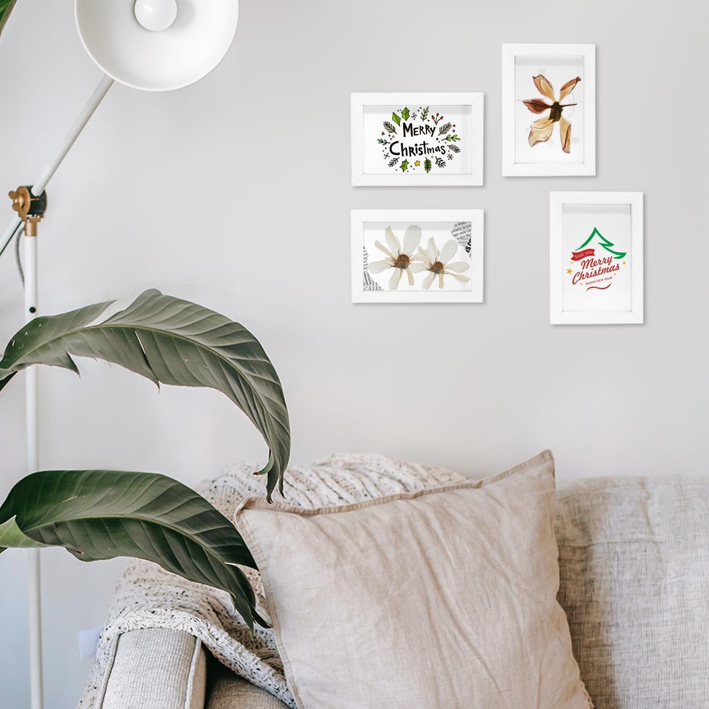 Set of 50 Picture Frame Bulk Photo Frames Wall Mounting Simple Photo Frames Multi Picture Frames for Wall or Tabletop, Fits 4"x6" White