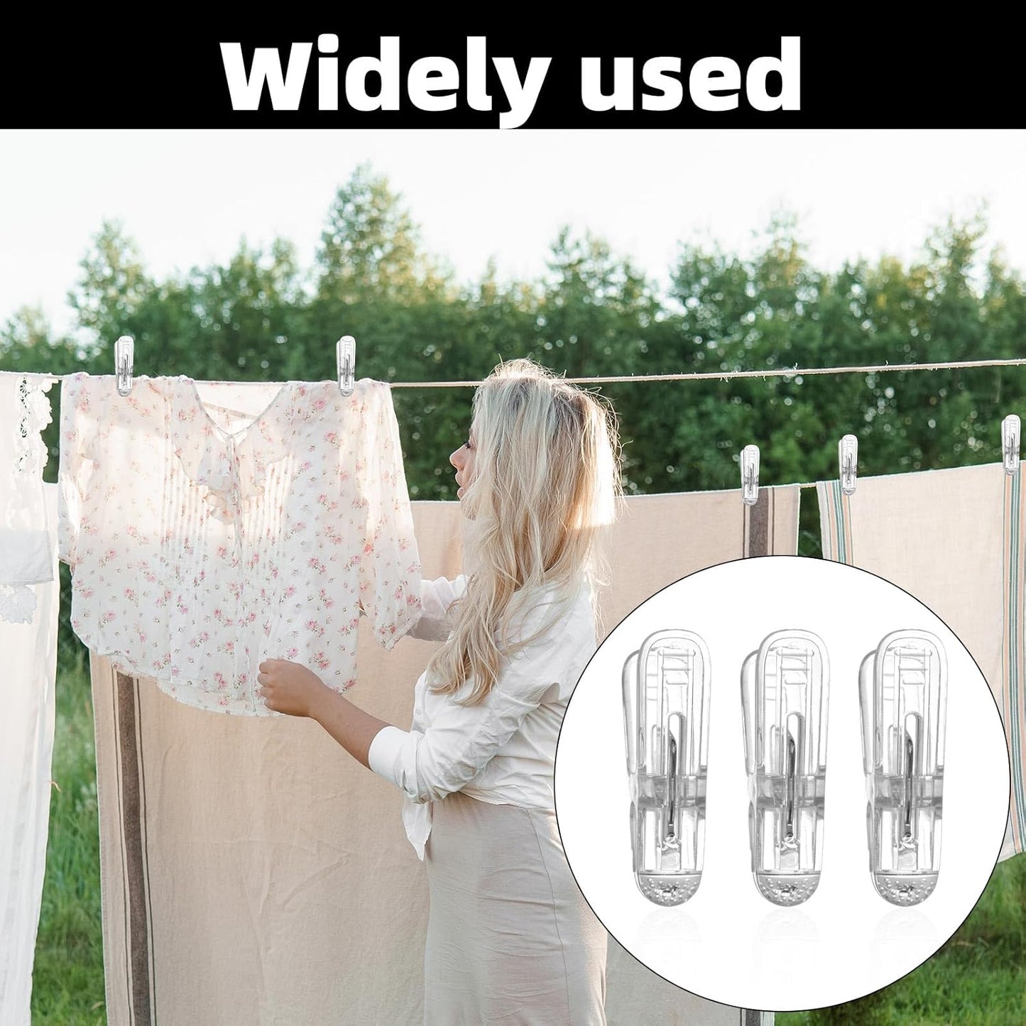 20pcs Spring Clamps, Transparent Balloon Garland Clips 2.36x0.59in/6x1.5cm Heavy Duty Clips for Crafts Balloon Arch Photography Backdrop Decoration