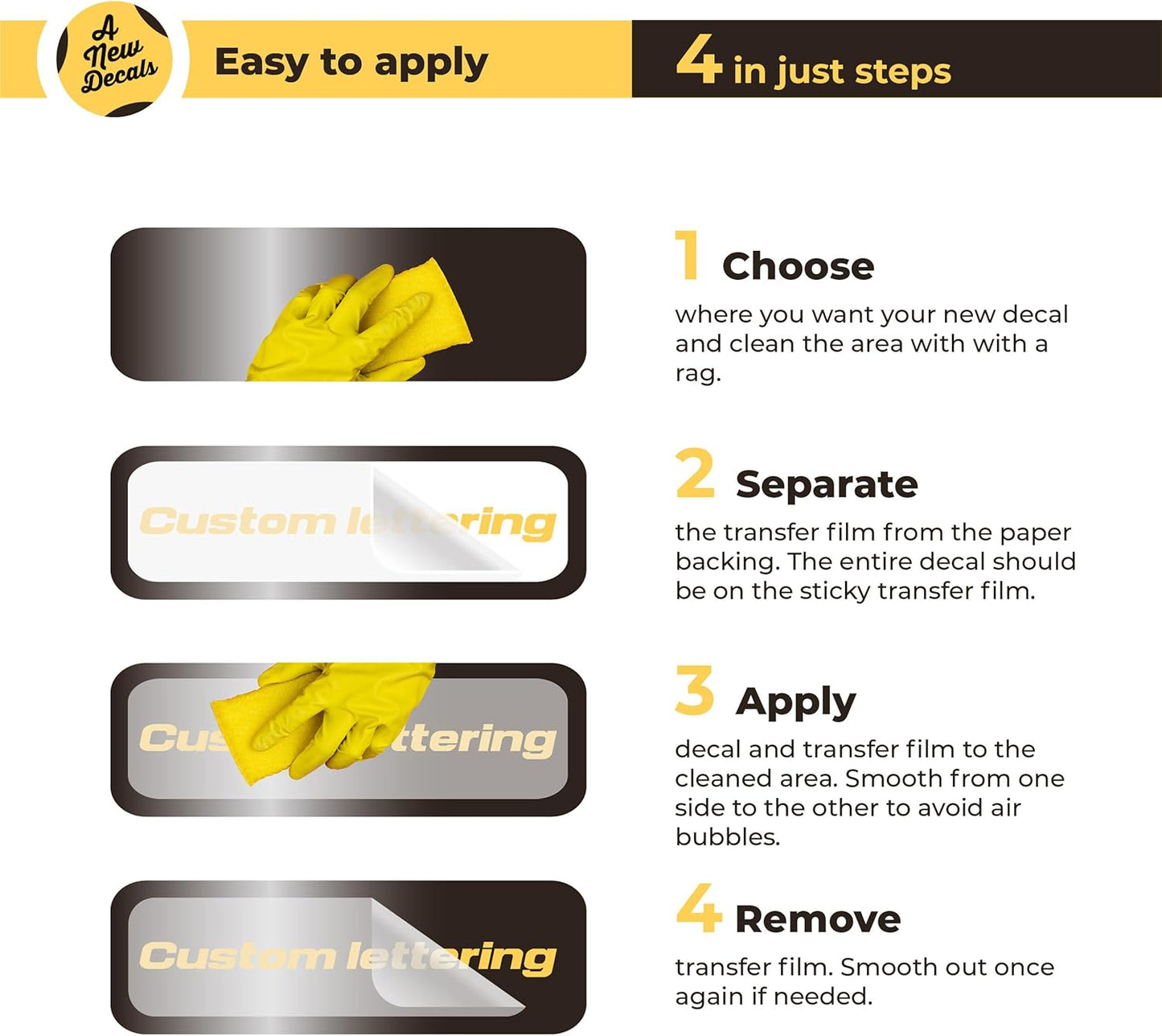 Custom Vinyl Decal Truck Lettering - Personalized Letter, Number Stickers for Trucks - Personalized Decal Stickers fot Truck - Custom Truck Numbers & Letters