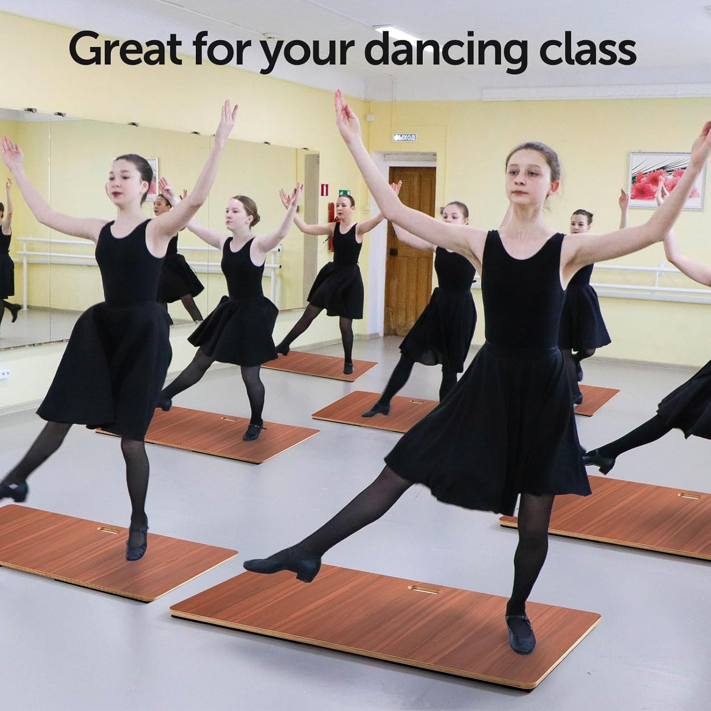 Tap Dance Floor-Portable Dance Floor for Any Surface-Professional Tap Board for Tap Dancing,Ideal for Dancers Home & Outdoor,Portable Stage Platform,Cushioned Base Dance Practice Floor