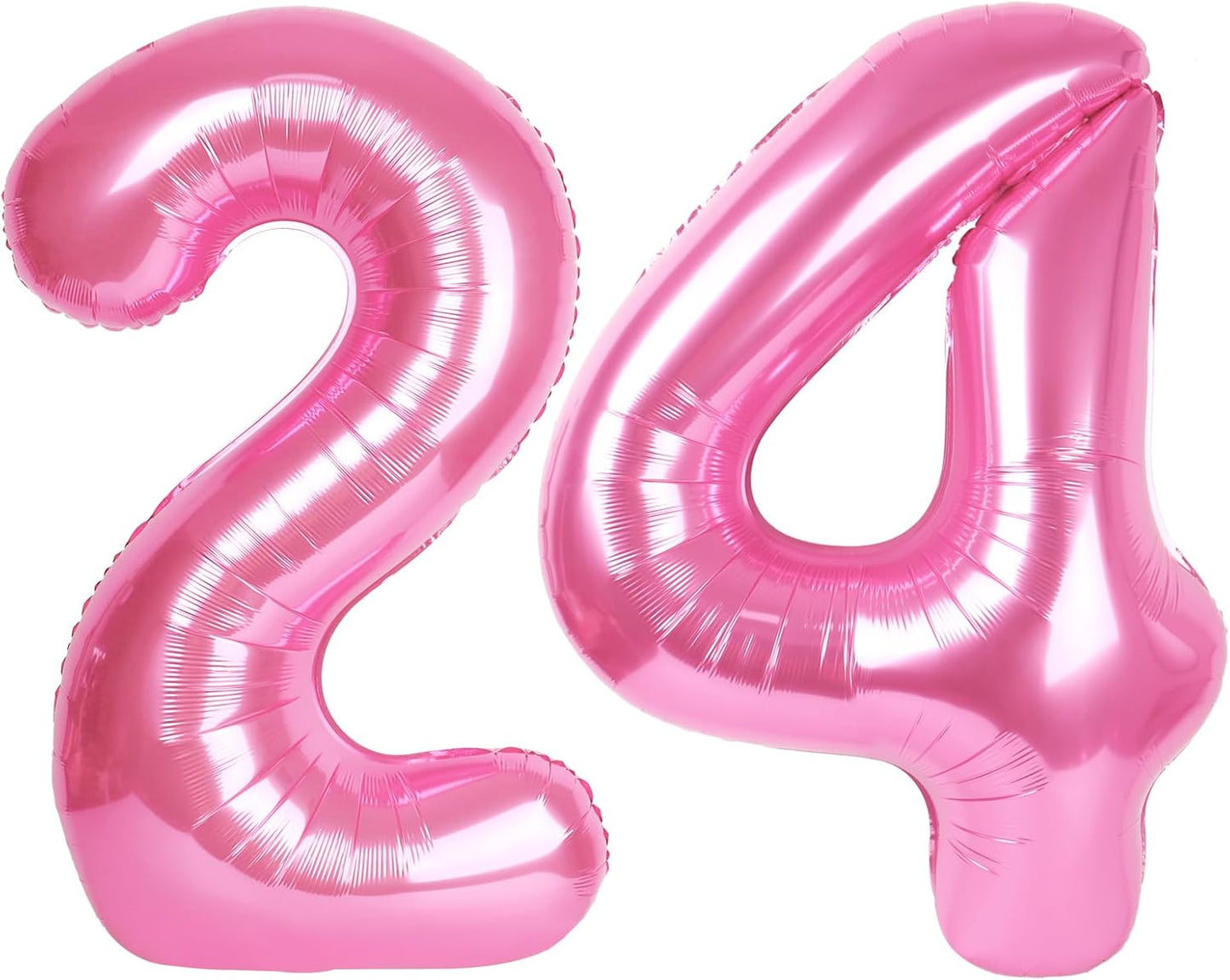 number pink 24 balloon