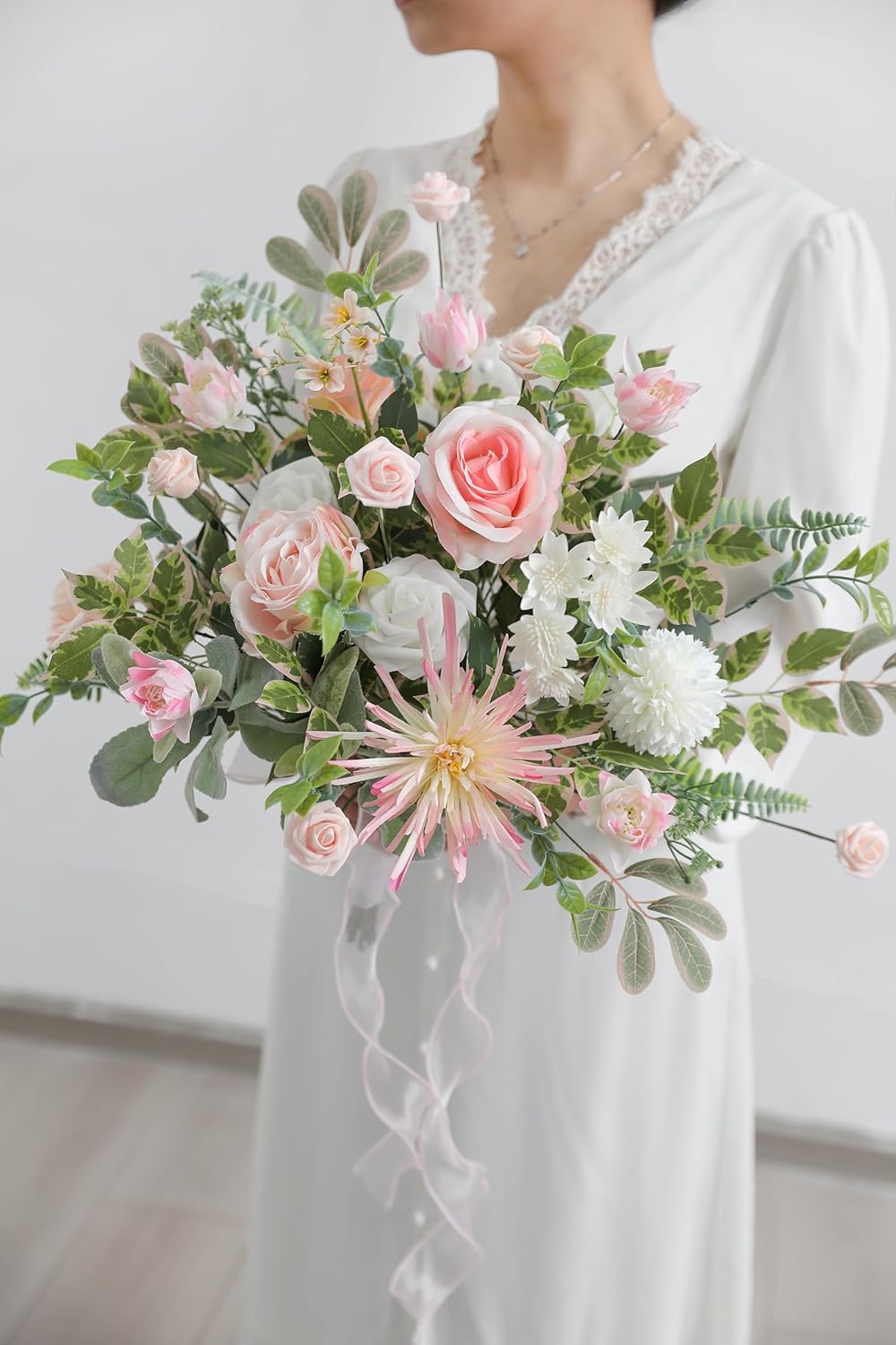 Serra Flora Artificial Greenery Spray Box Set(Pack of 48pcs) with 7 Kinds of DIY Wedding Bouquet Filler Table Centerpieces and Floral Arrangement