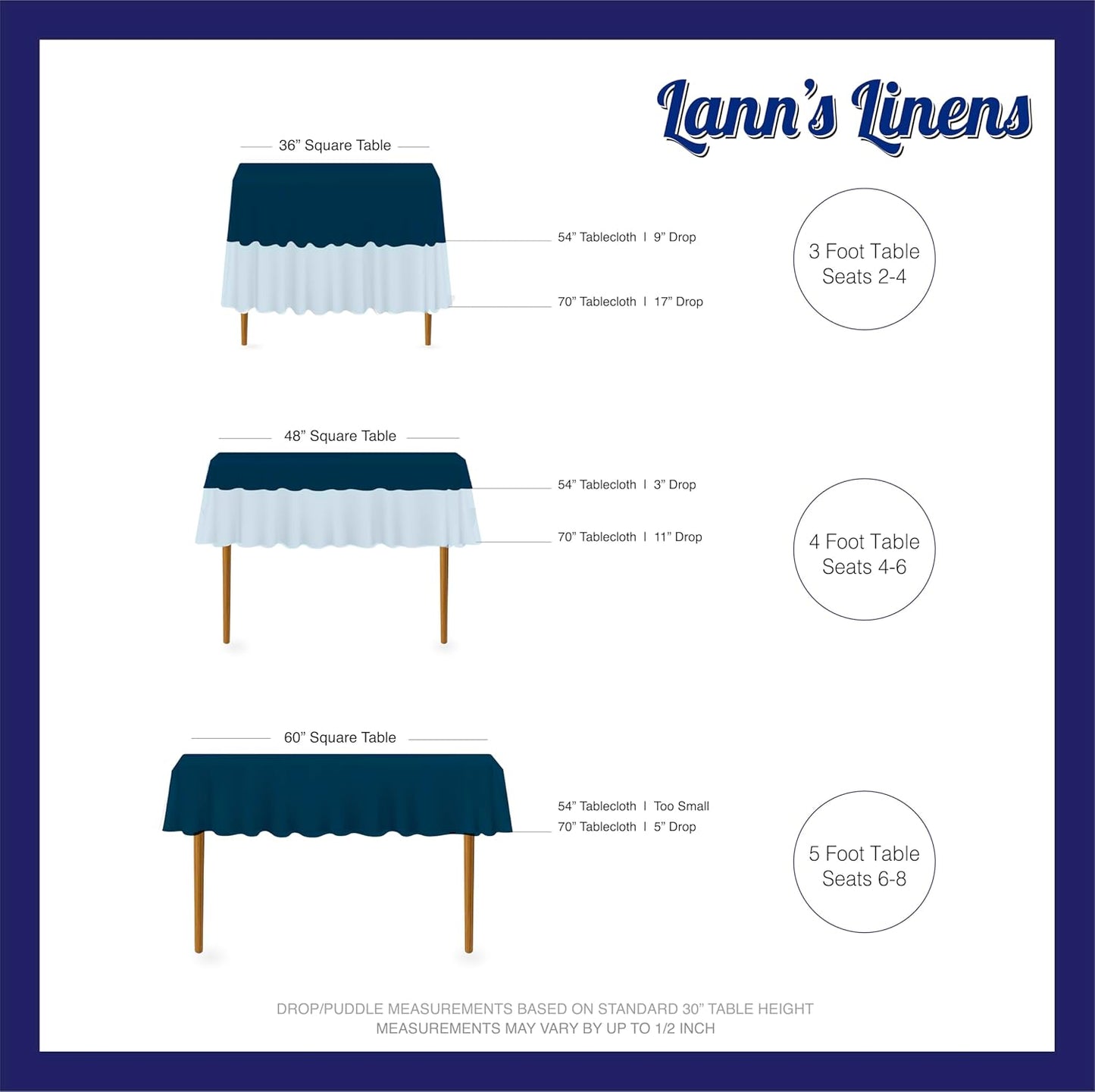 Lann's Linens - 10 Premium 70" Square Tablecloths for Wedding/Banquet/Restaurant - Polyester Fabric Table Cloth - Burgundy