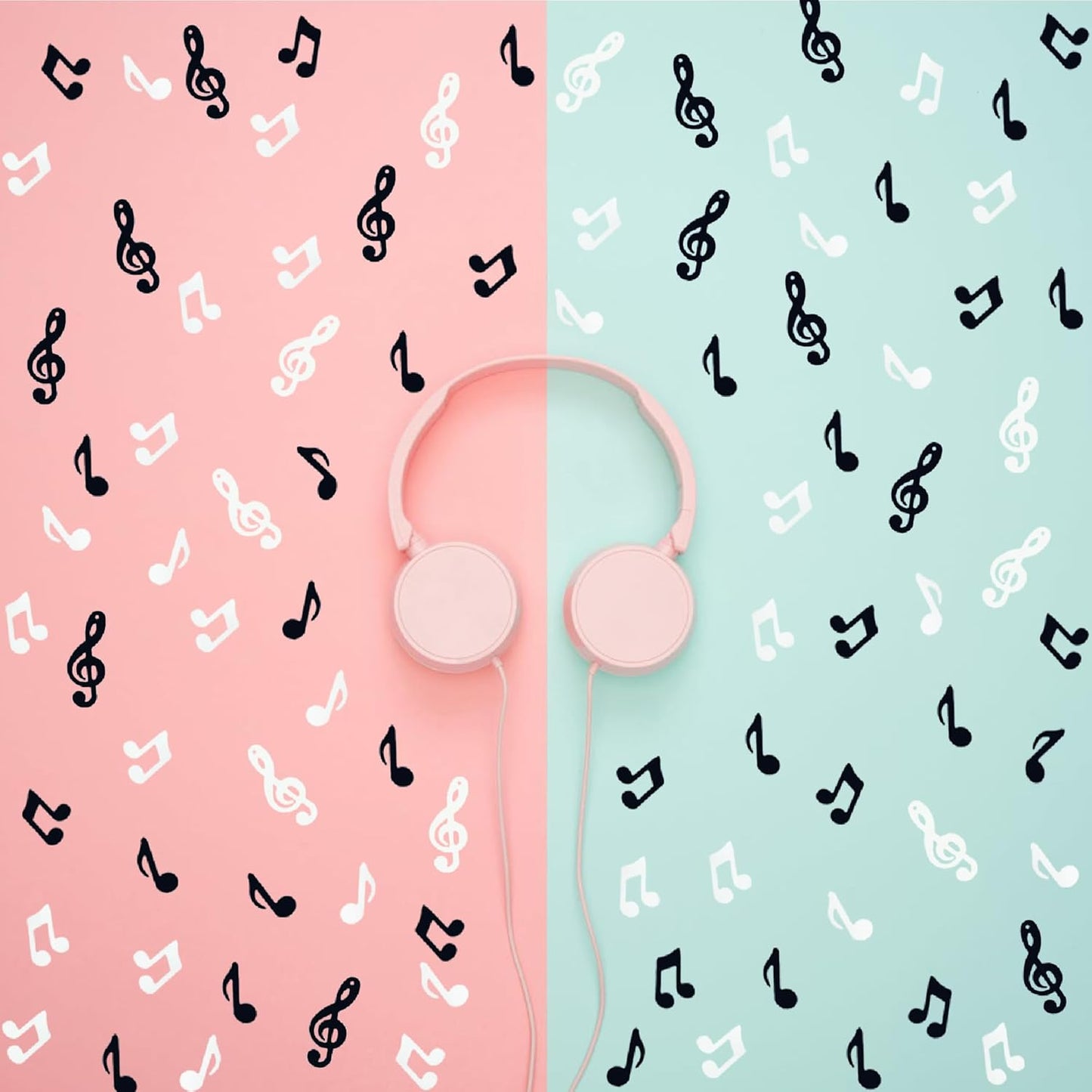 Confetti Musical Notes Sequins Table Musical Clef Cutout Metallic Foil Sprinkles or DIY Music Party Birthday Wedding Engagement Baby Shower Party Decoration Supplies (3 style Black White)