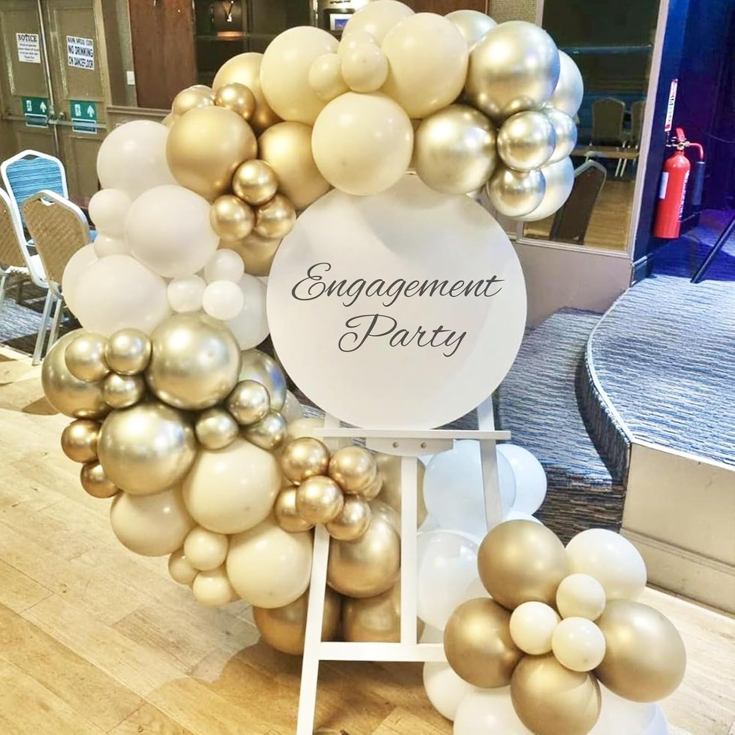 White Sand Gold Balloons, 60 Packs 12 Inch White Nude Balloons with Metallic Chrome Gold Beige Latex Balloons Party Decoration for Boho Birthday Wedding Bridal Baby Shower Engagement Anniversary