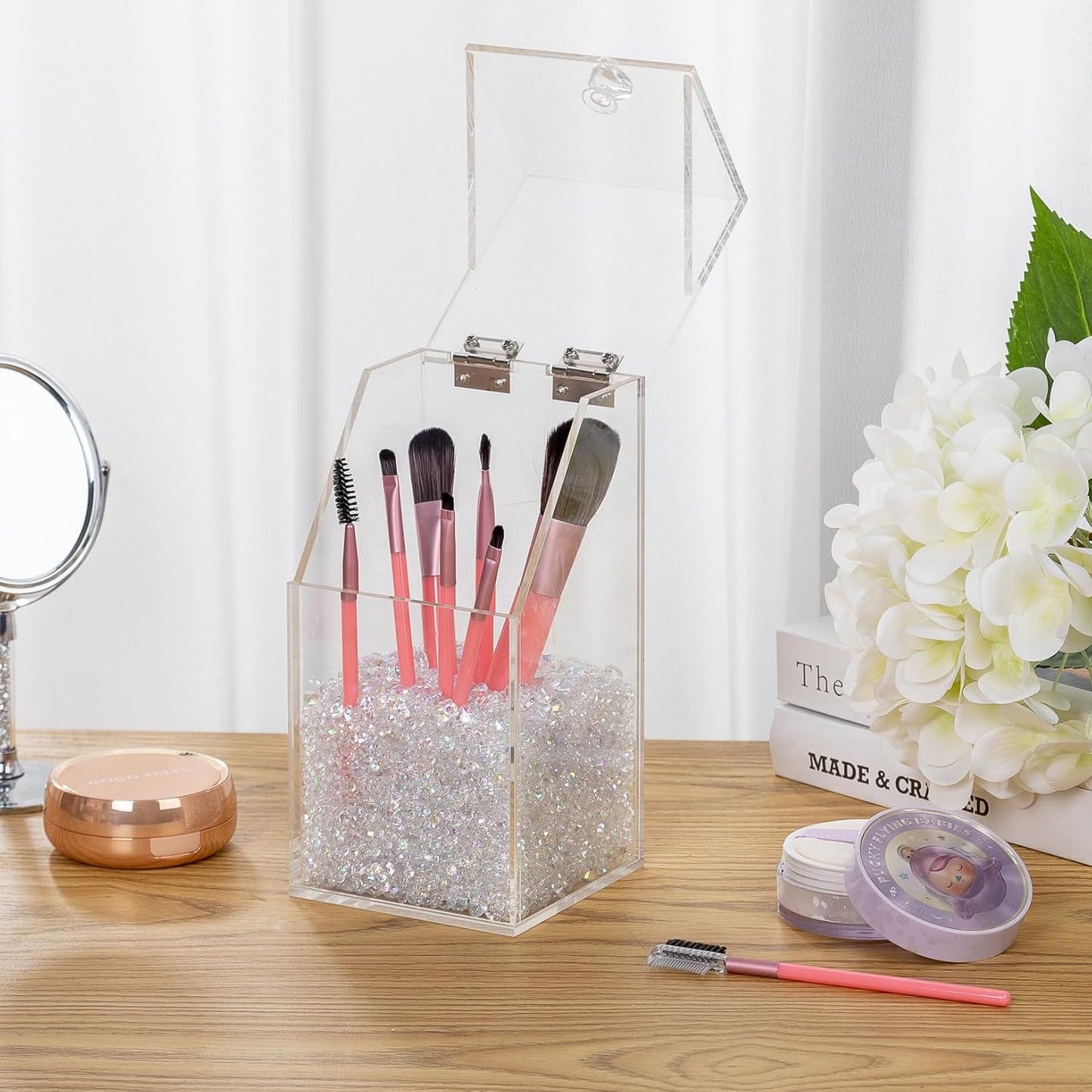 Vase Fillers for Centerpieces Home Deco,8700 Pieces Iridescent Diamond Table Confetti,Fake Plastic Gems for Bridal Shower,Wedding & Party Decorations