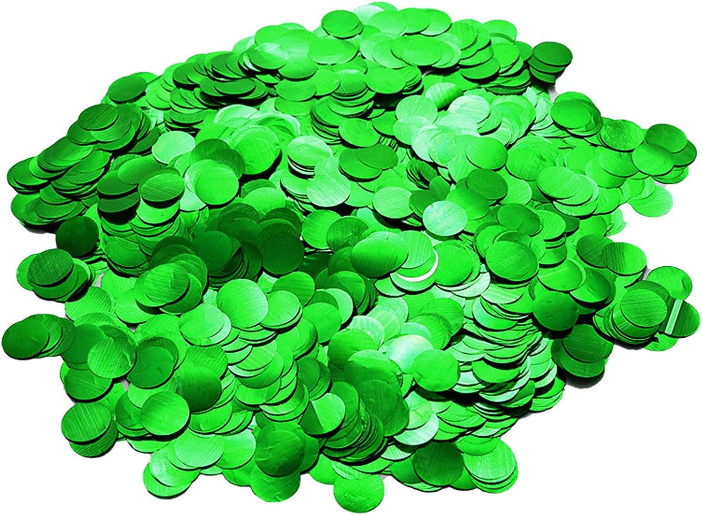 Green Foil Confetti,Round Dots Glitter Table Confetti,Sparkling for Party Decorations(1.76 OZ)