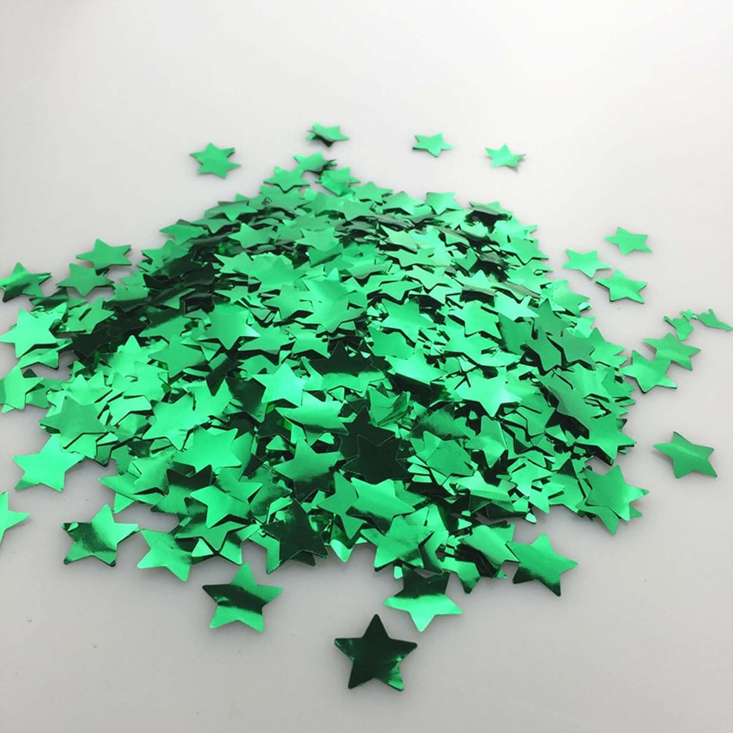 Green Star Foil Confetti Beautiful Metallic Table Confetti Glitter for Fill Balloons, Wedding,Birthday,Party,St. Patrick's Day,Festival Decoration(8000PCS)