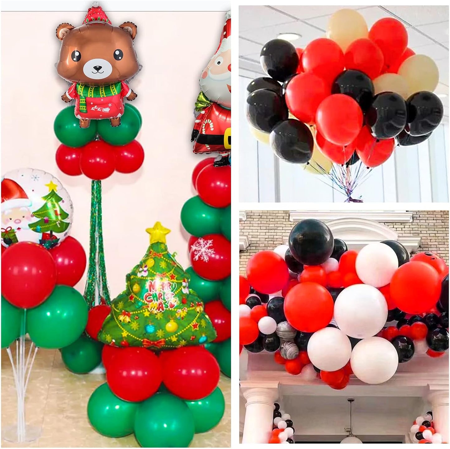 Red Balloon 110pcs, Red Latex Balloons12 inch for Birthday Valentine's Day Wedding(with 2 Ribbons).
