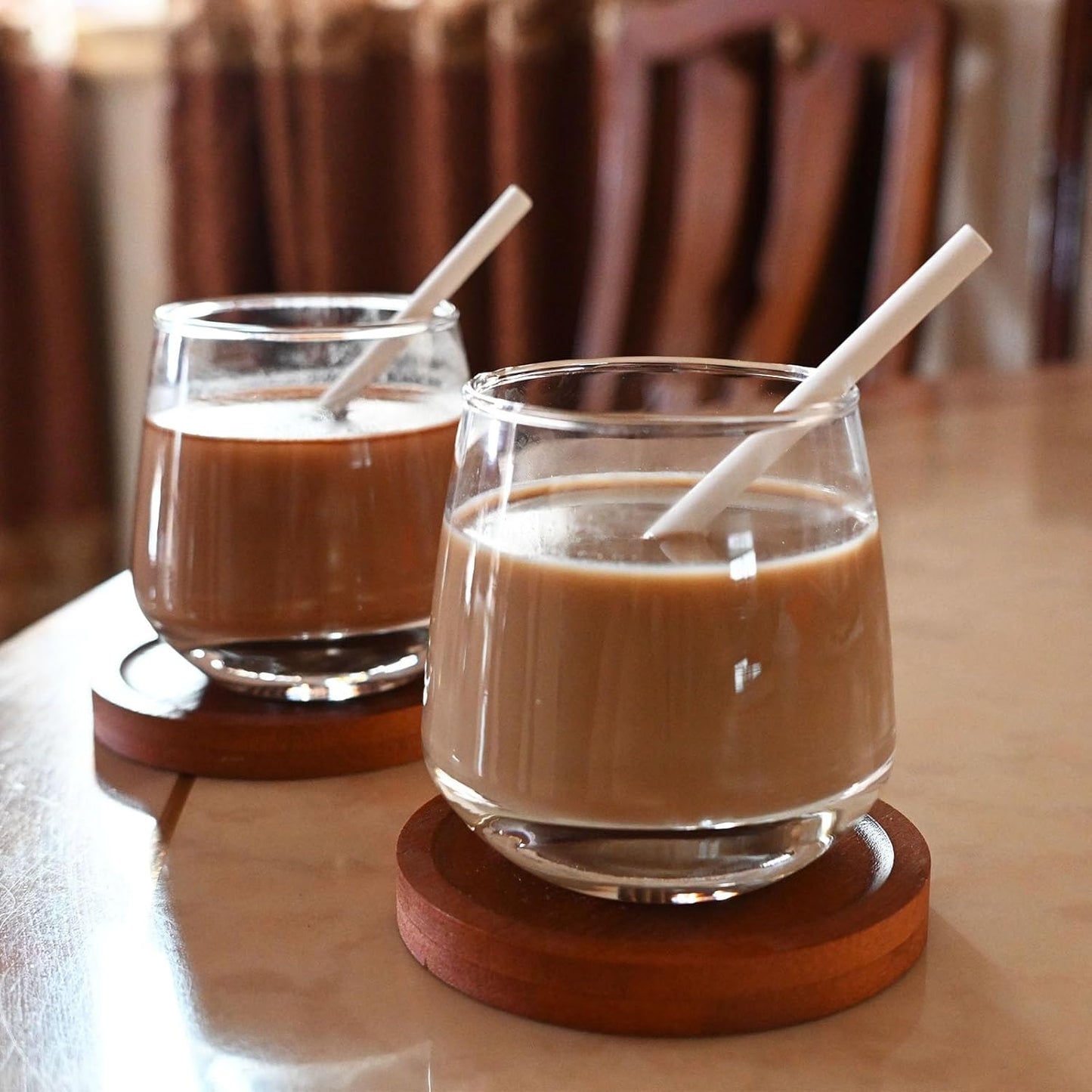 Cocktail Drinking Straws Paper Disposable - 5.75" Small White Straw, Biodegradable Sip Stirrers, for Party, Birthday, Wedding