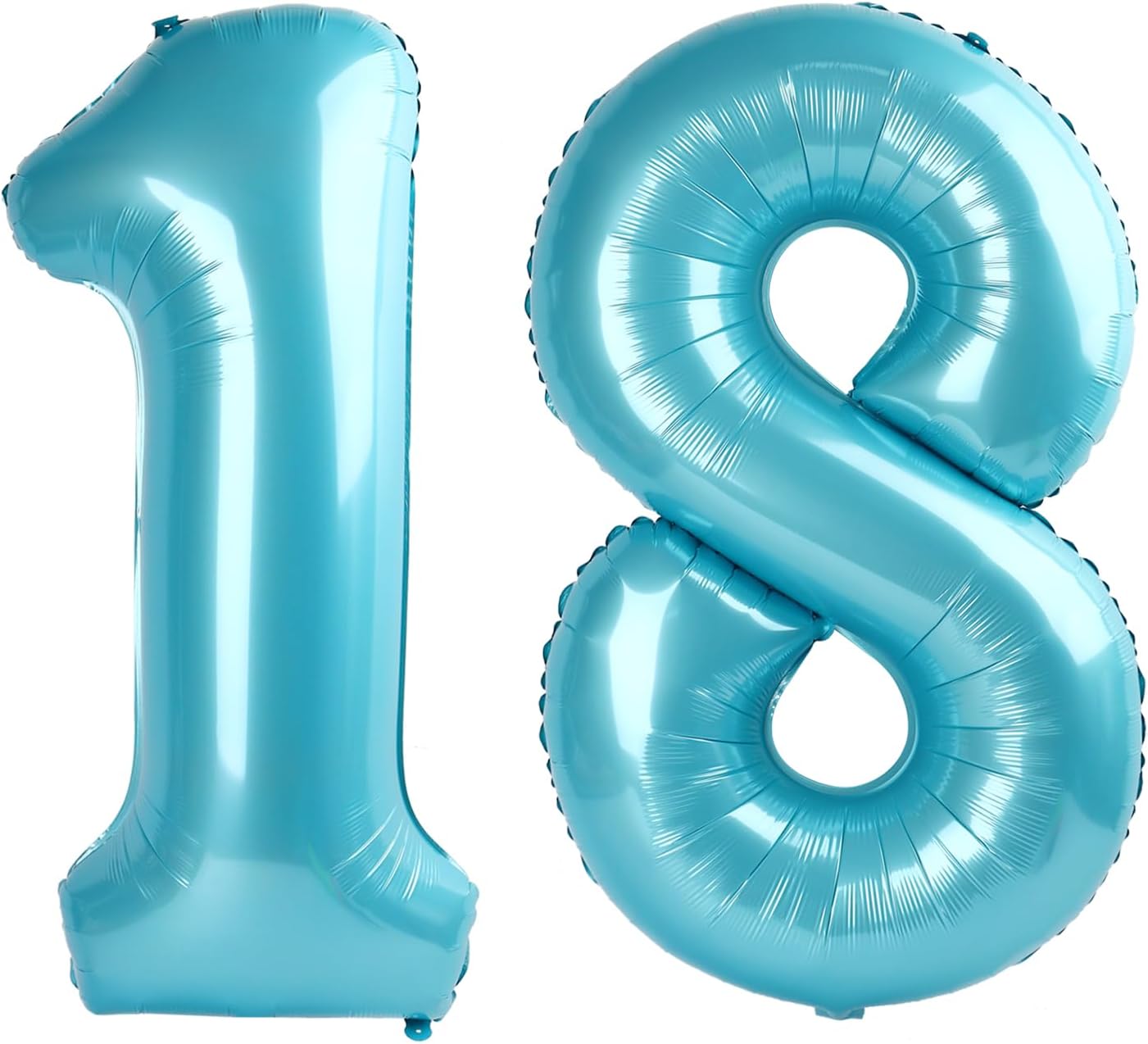 Pearl Blue 18 Number Balloon