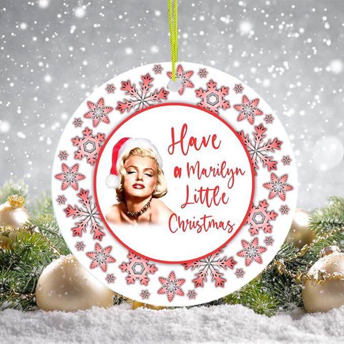 Pop Culture, Movie, and Music Themed Trendy Christmas Ornaments - Have a Marilyn Little Christmas Ornament