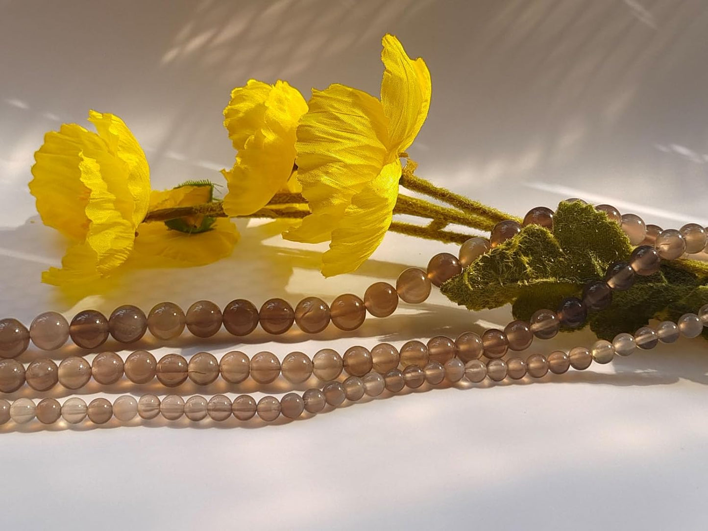 Stone Beads 6mm 140pcs Grey Agate Beads Round Loose Gemstones Beads for Bracelet Necklace Jewelry Making (6mm, 60620 Grey Agate)