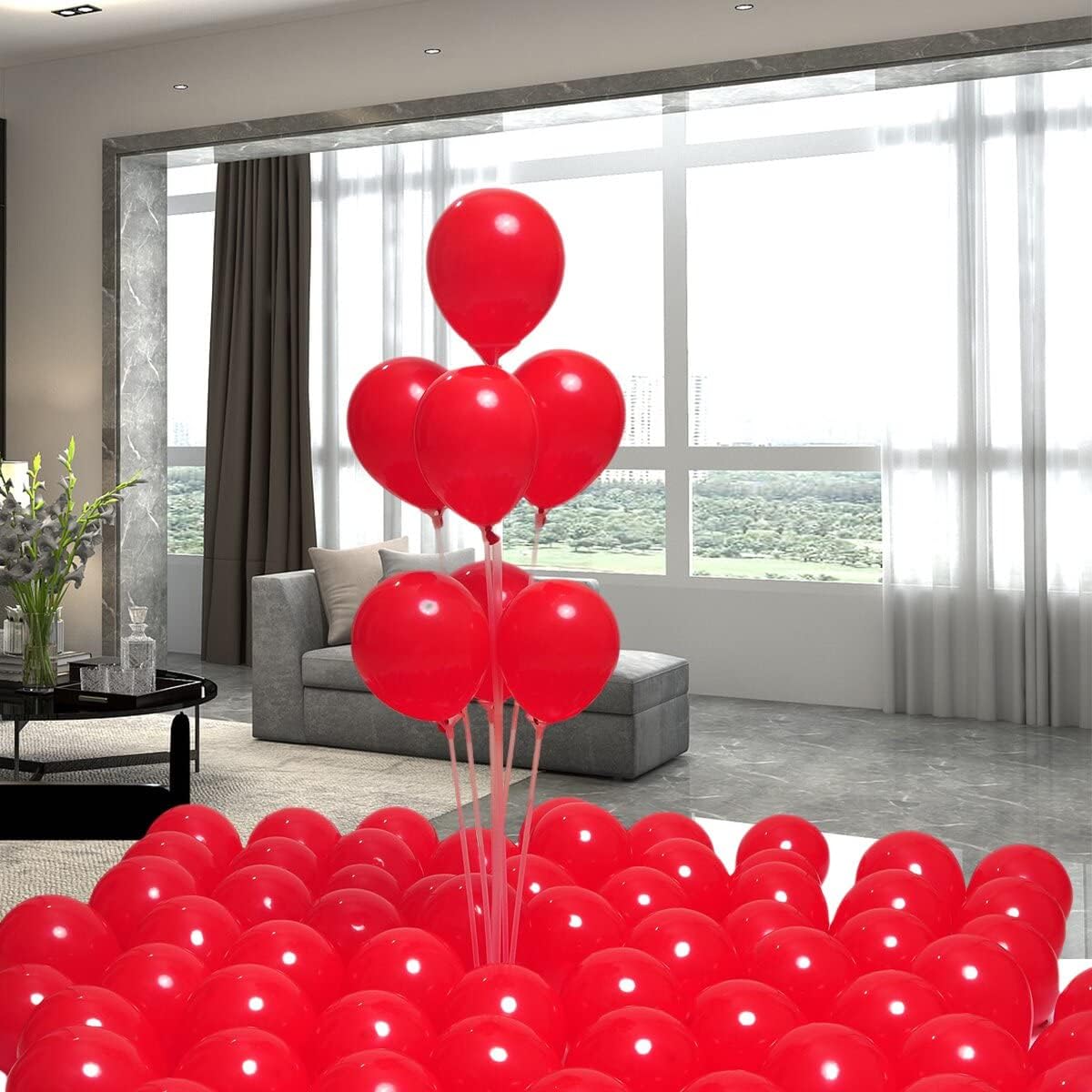 400 Pack Red Balloons 5 Inch Latex Small Balloon for Birthday Wedding Bridal Baby Shower Party Decorations