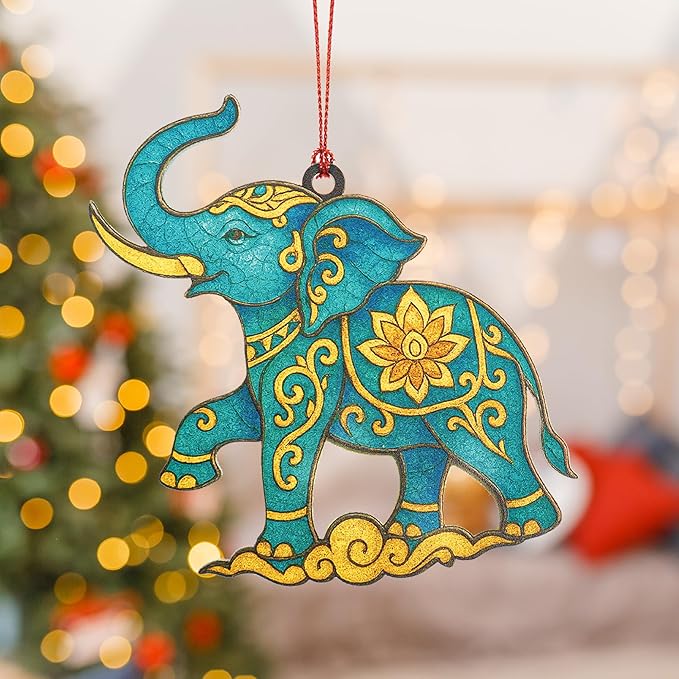 Friend Gift for Women - Friendship Gifts for Women - Elephant Gift for Girls - Friend Ornaments - Christmas Ornament 2025 - White Elephant Gifts - Xmas Tree Funny Decoration, Exchange