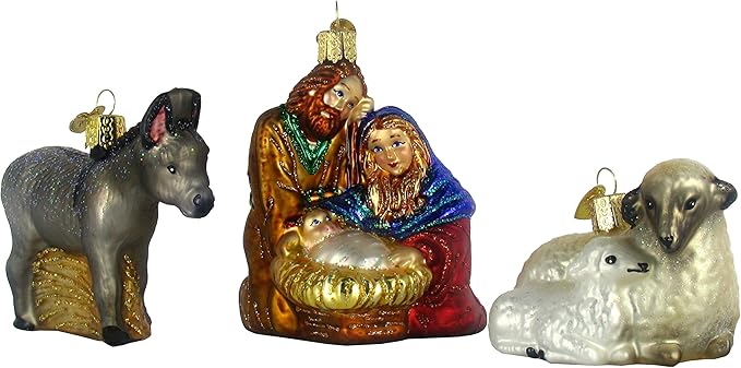 Old World Christmas Nativity Collection Glass Ornament
