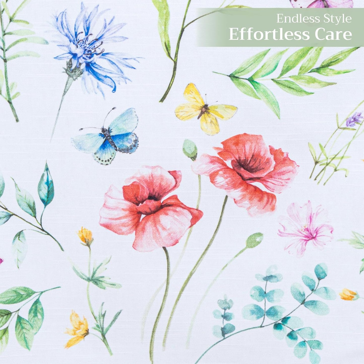 Maison d' Hermine Table Runner 100% Cotton Double Layer Table Runners 72 inches Long Decorative for Kitchen Dining Party Baby Shower Wedding Bridal Shower Spring Summer (Just Floral, 14.50" x 72")