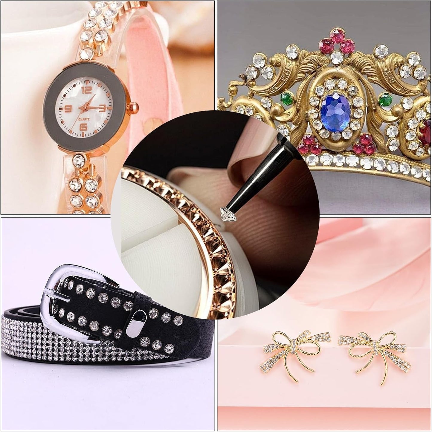 10000Pcs Crystal Acrylic Diamond Fake Gems Vase Filler, 4.5mm Faux Diamonds for Table Scatter Wedding Party, Bridal Shower, Birthday Decoration, Light Purple