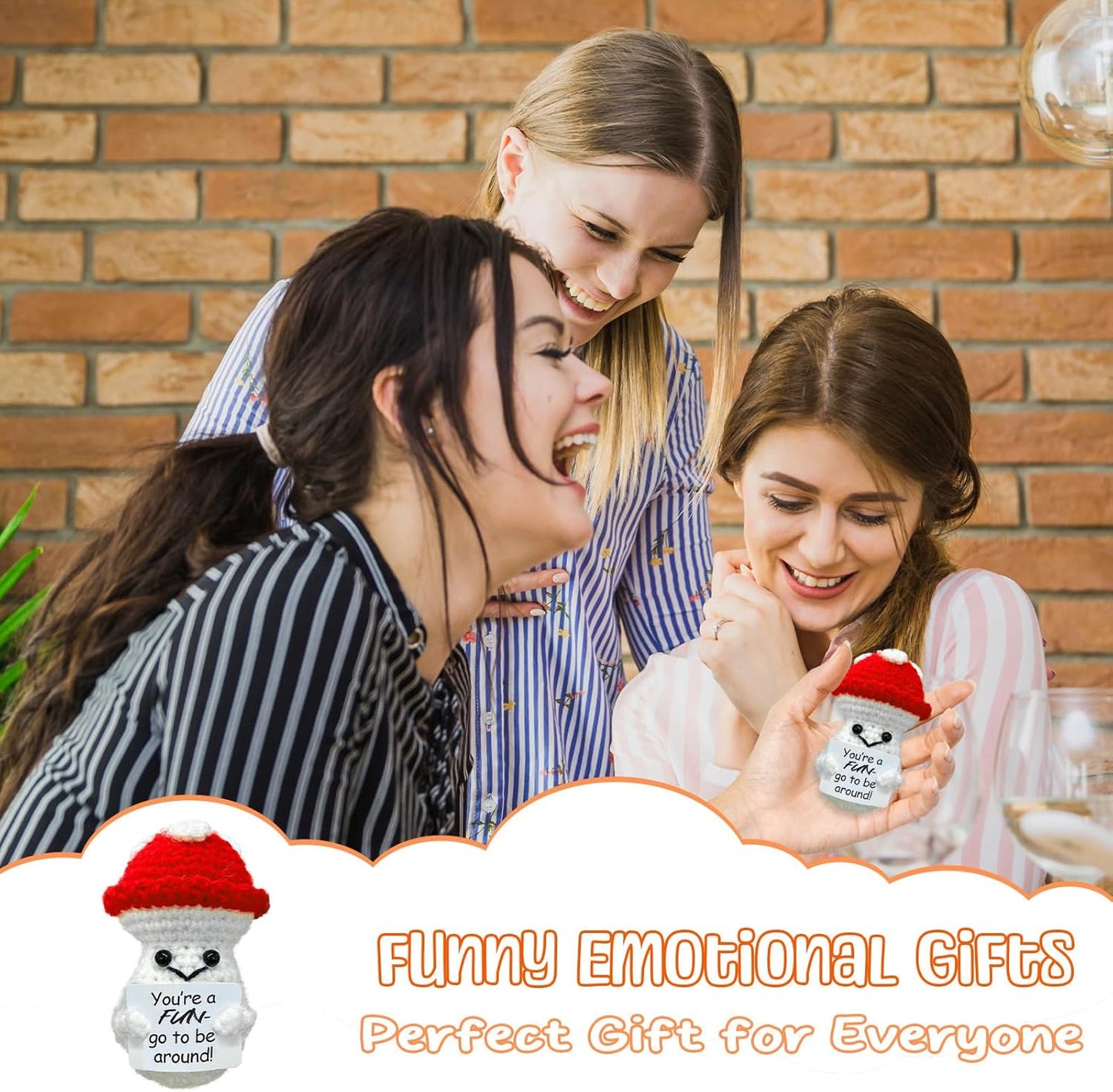 Birthday Gifts for Women Man-Emotional Cheer Support,Funny Handmade Mushroom,Unique Cute Presents for Her Him Women Men Friend Coworker Family