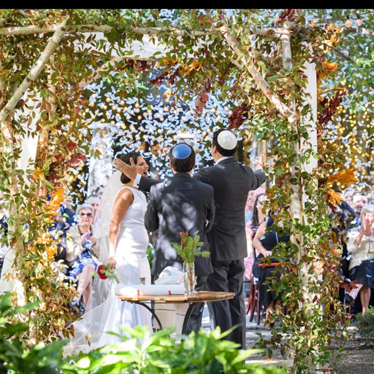 White Biodegradable Confetti - Rectangular Fluttering Tissue Paper Confetti for Cannon and Launcher use – Best for Gender Reveal, Parties, Concerts and Weddings - 20 lb, 320 oz