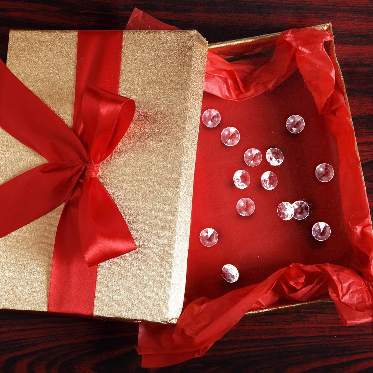 1000pcs/ Pack Wedding Table Acrylic Diamond Scatter Crystals Confetti Acrylic Gems Vase Fillers Rhinestones for Wedding, Bridal Shower, Vase Beads Decorations (12mm, Light Yellow)