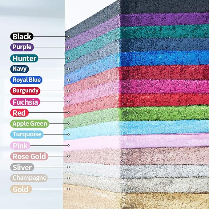 6 Packs 12 x 72 inches Red Sequin Table Runner, Glitter Runner for Birthday Party Supplies Decorations Wedding Bachelorette Holiday Celebration Bridal Shower Baby Shower