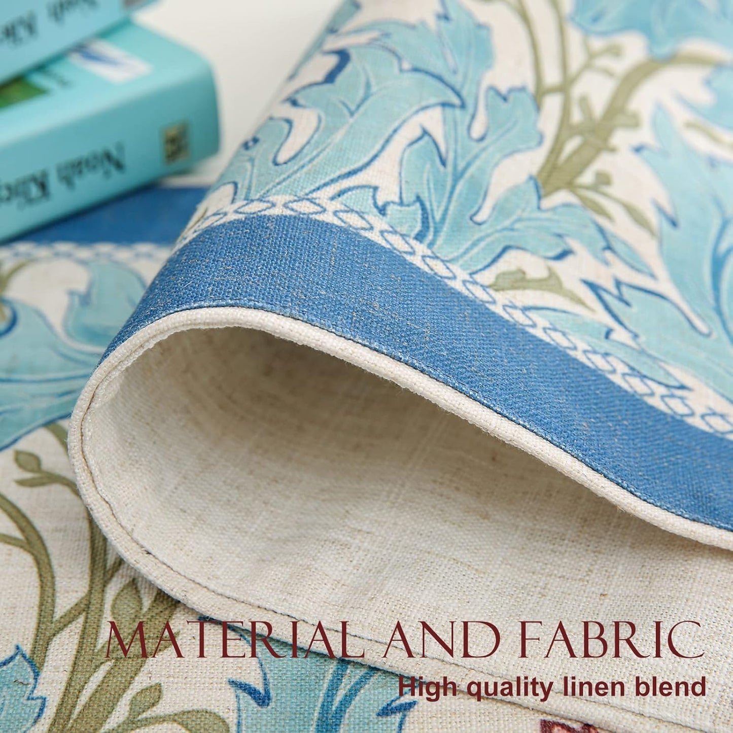 patdrea Linen Leopard Animal Table Runner Farmhouse for Home Kitchen Dining Decor Parties Family Dinners Christmas,12 x 102